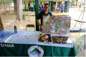 Brian Ramos-Güivas, Maricao State Forest Management Officer, DNER, shared information about the Puerto Rican parrot and its habitat.